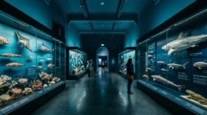 Blue Zone marine life gallery inside Natural History Museum London