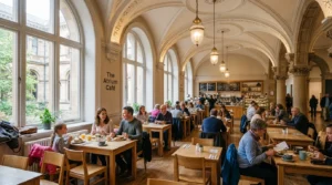 Waterhouse Cafe dining area inside Natural History Museum London